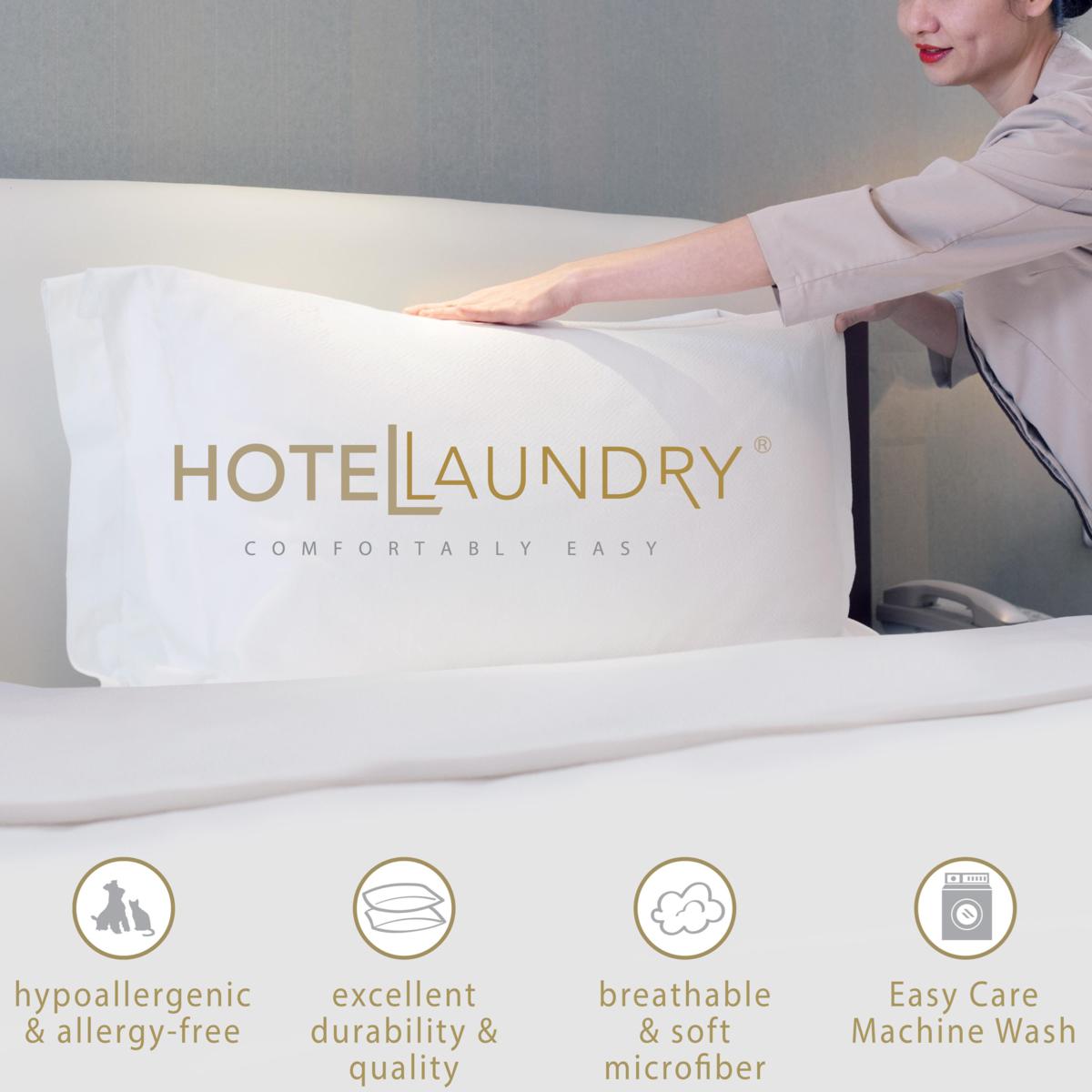 HotelLaundry Stretchy Waterproof Mattress Allergy Encasement Set Queen