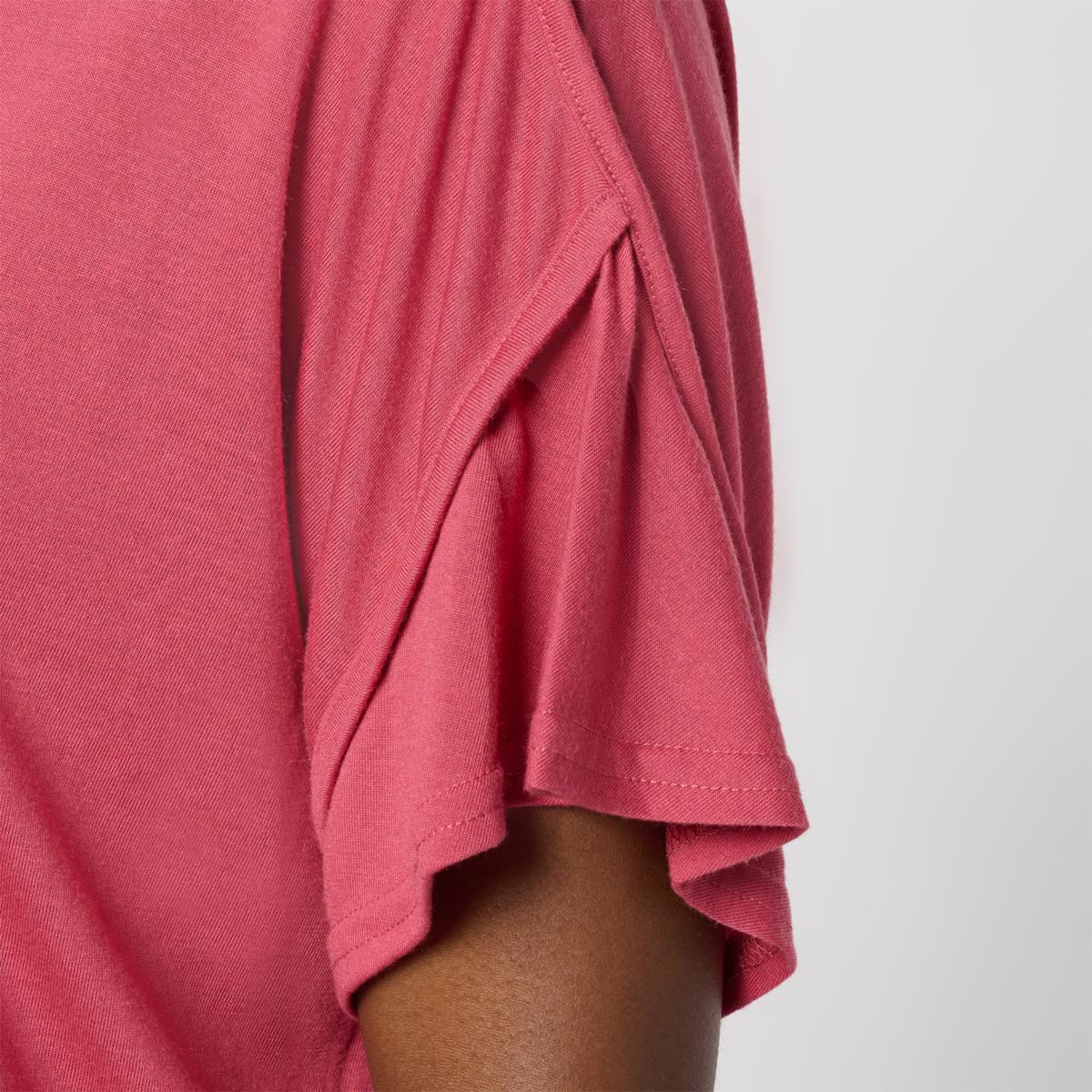 HUE Flutter Sleeve Hi-Low Top | HSN