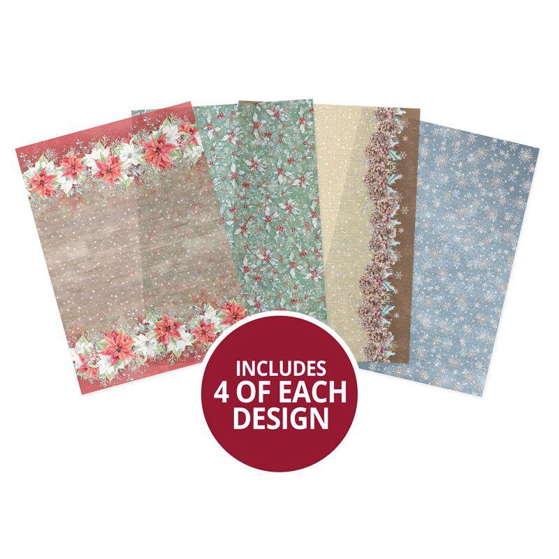 Hunkydory Crafts Forever Florals Festive Rose Luxury Topper Collection FFXMAS101