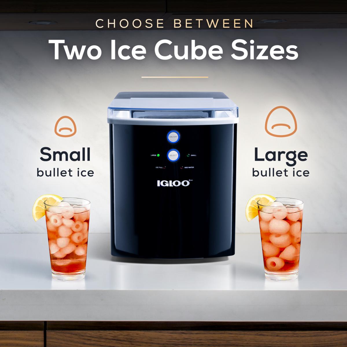 Igloo 33-Pound Automatic Portable Countertop Ice Maker Machine, Black - 20654753 | HSN
