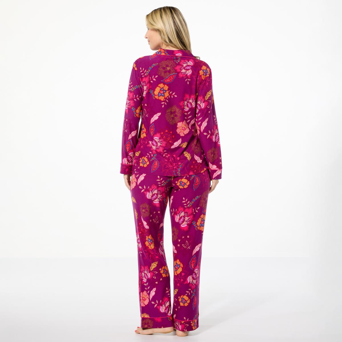 IMAN Global Chic 2-piece Buttery Soft Knit Pajama Set