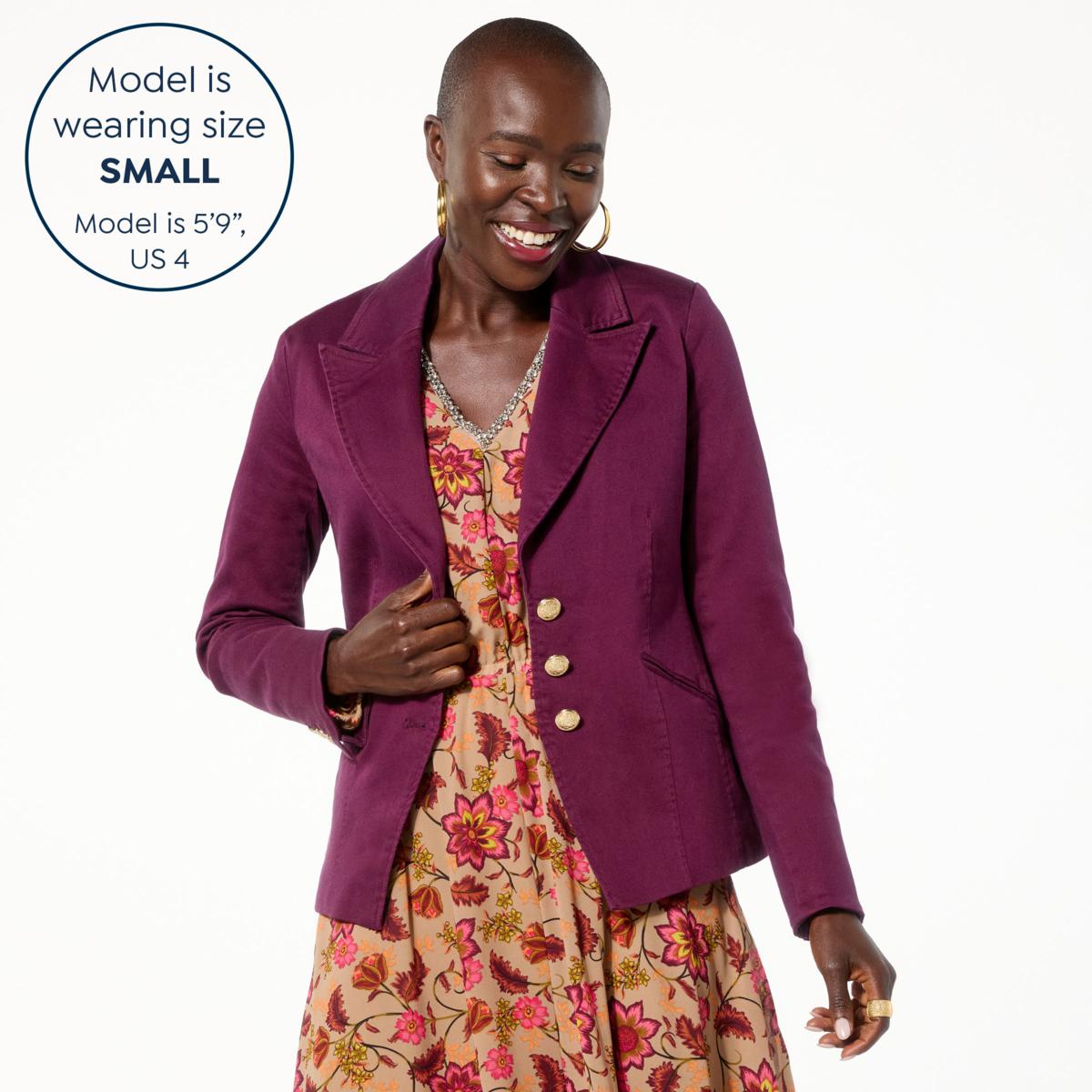 IMAN Global Chic Denim Blazer - 23252204 | HSN