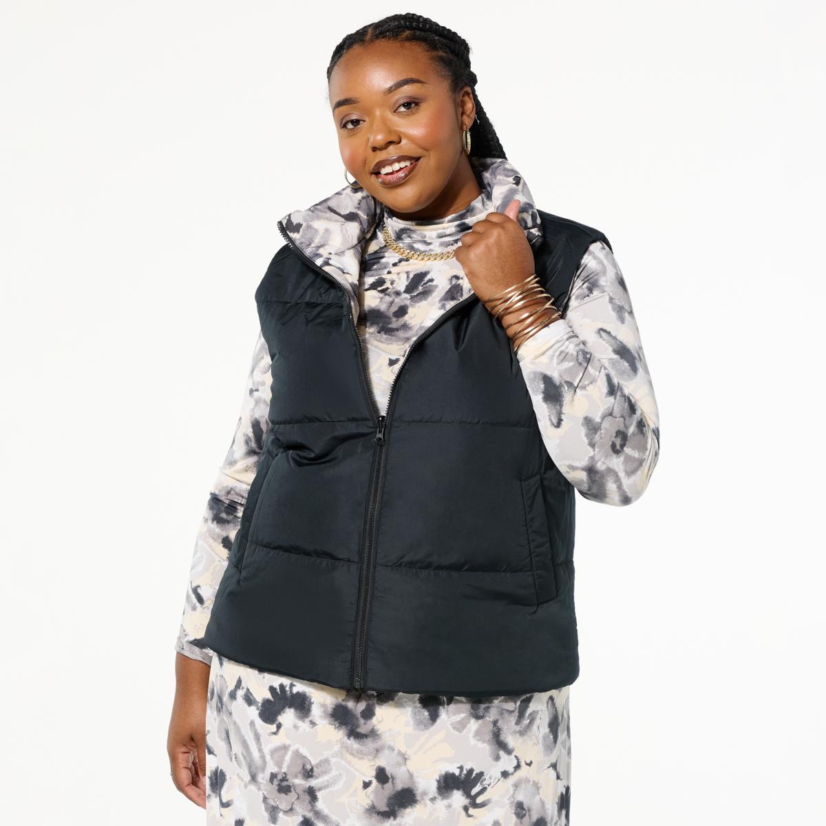 IMAN Global Chic Reversible Quilted Vest | HSN