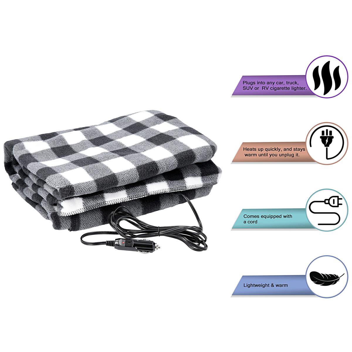 Cigarette lighter electric discount blanket