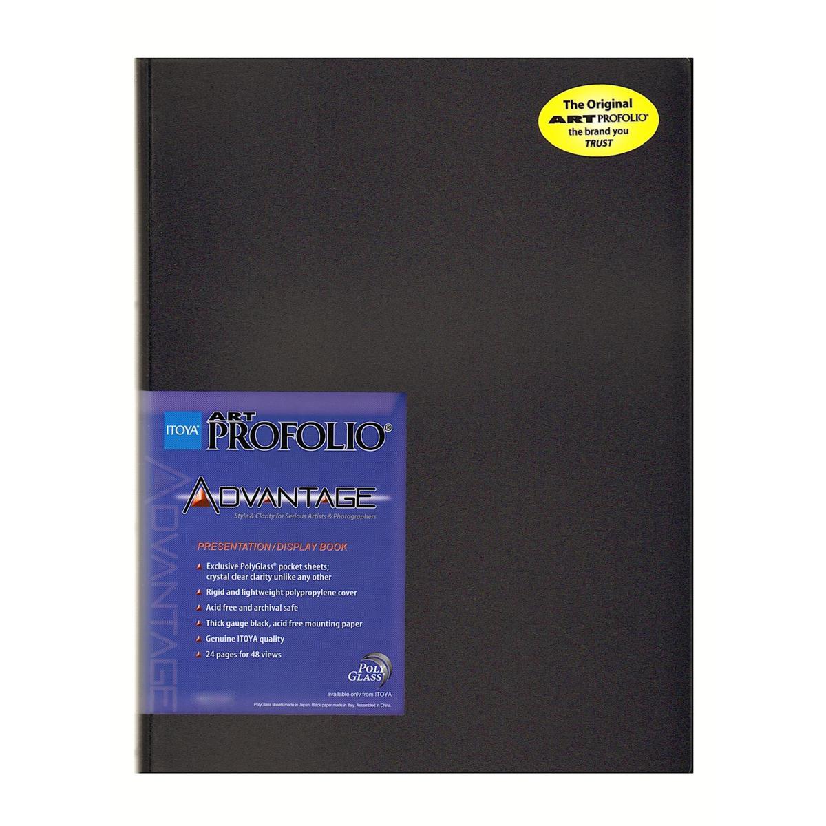 Itoya Art Profolio Advantage Presentation/Display Book (8.5 x 11, Black)