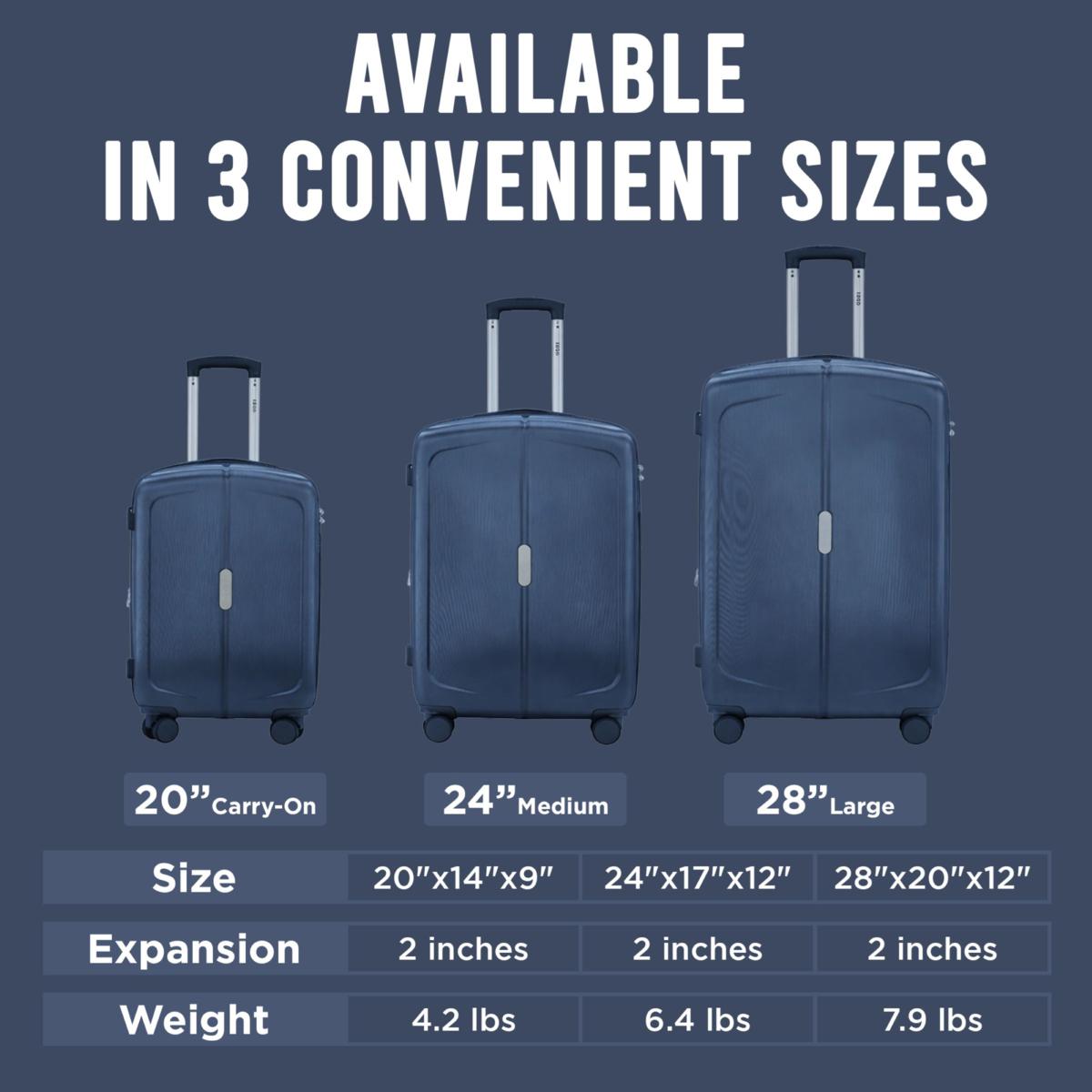 Izod Mateo 3-Piece Hard Shell Spinner Luggage Set | HSN