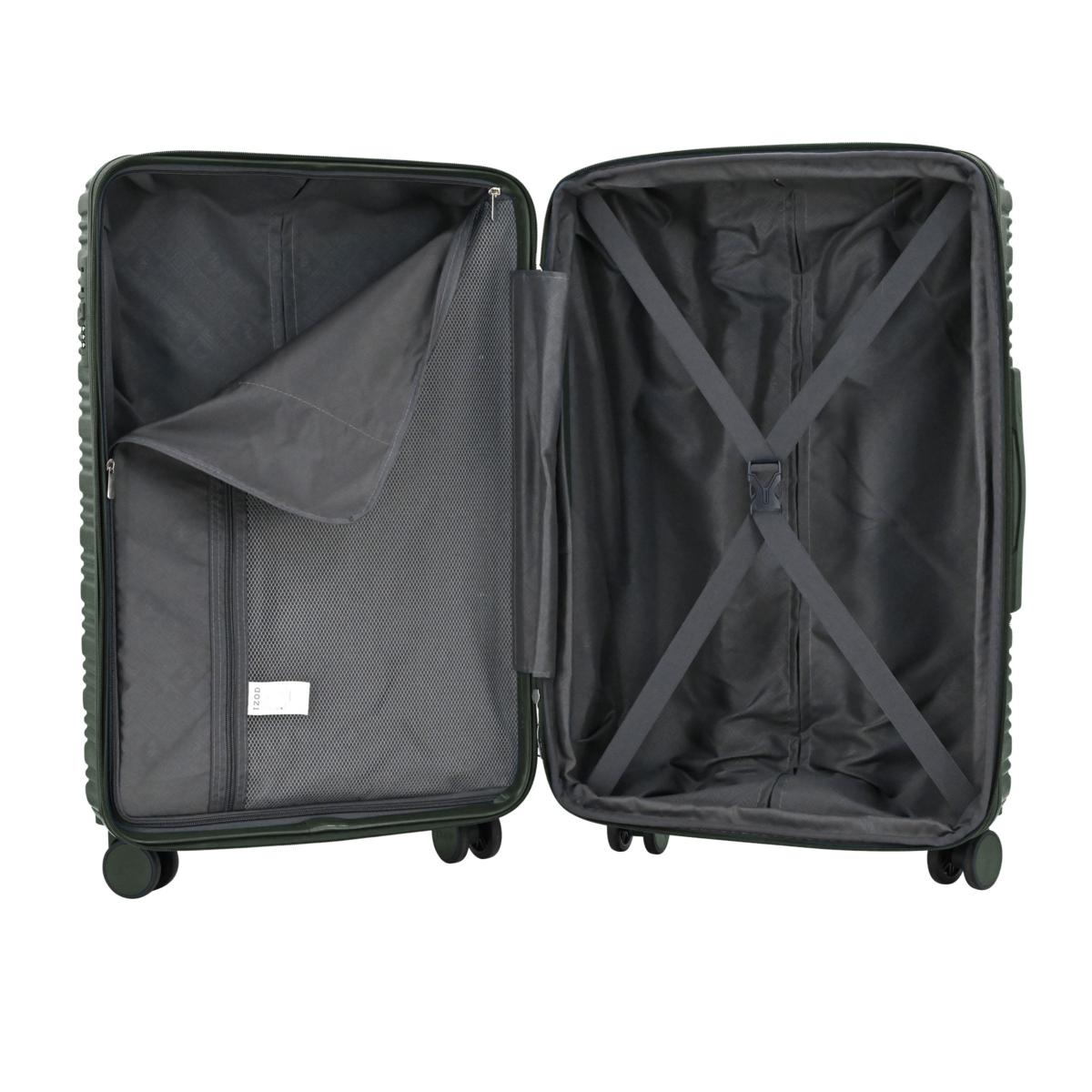 シボローカ1２袋セット IZOD Lightweight Expandable 3-pc. ABS Spinner Luggage Set