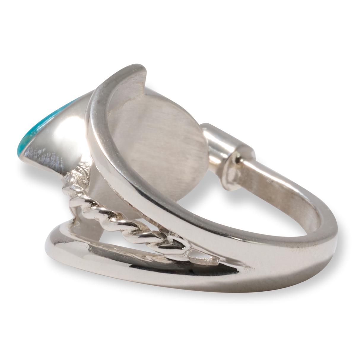 Jay King Gallery Collection Sonoran Turquoise and Blue Topaz Ring