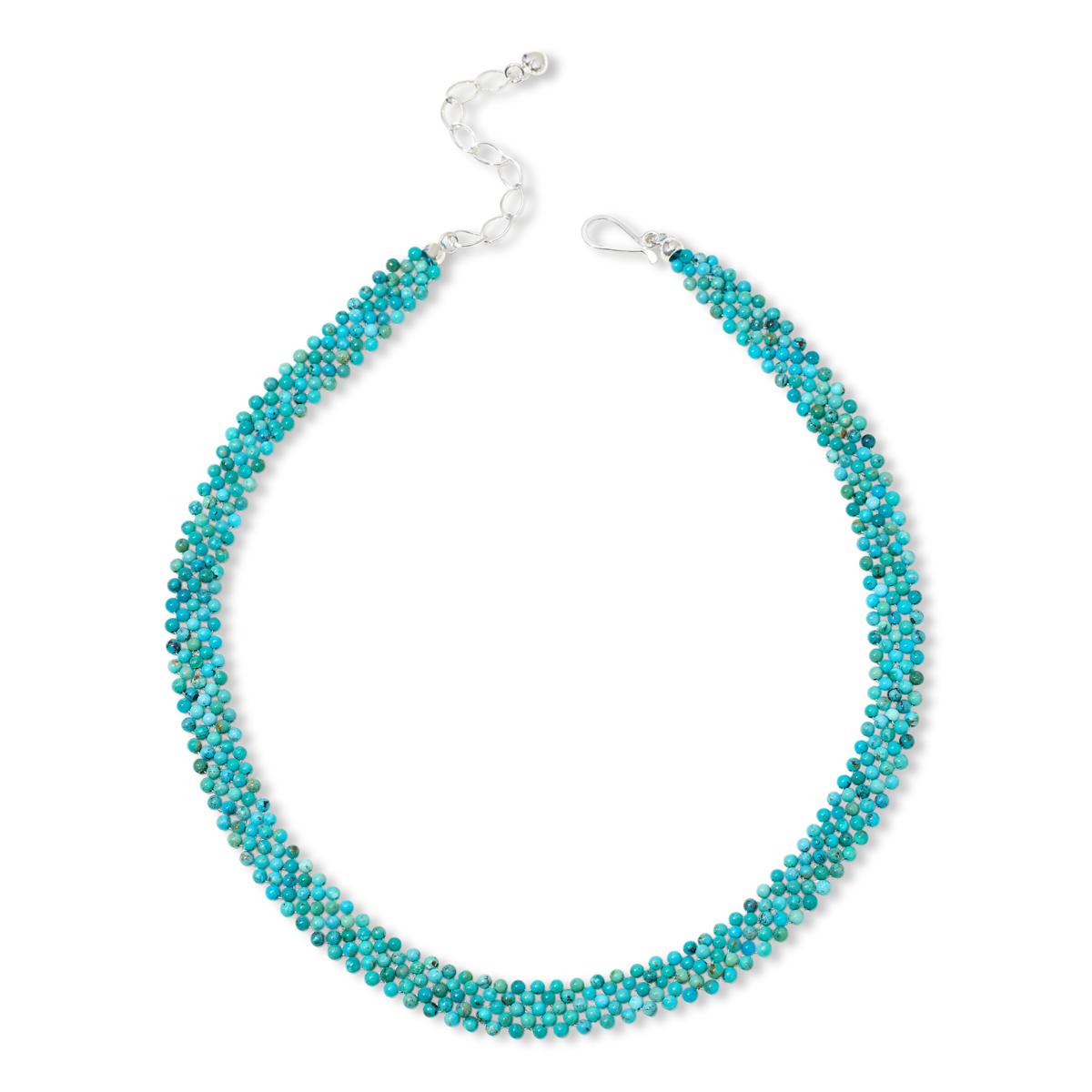 Woven bead necklace hotsell