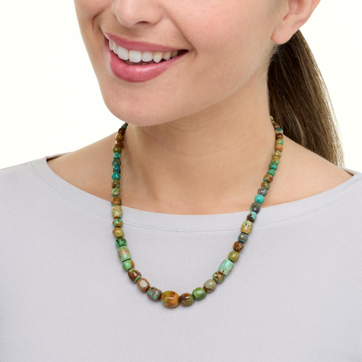 Jay King Multicolor Spruce Mountain Turquoise Bead 18