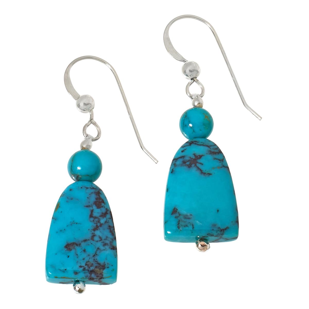 Jay King Sterling Silver Azure Peaks Turquoise Drop Earrings 21852773