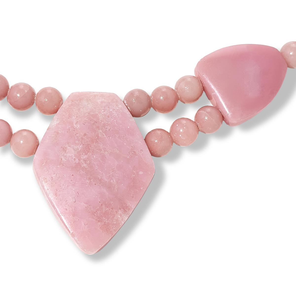 Jay King Sterling Silver Cameo Mauve Stone 18