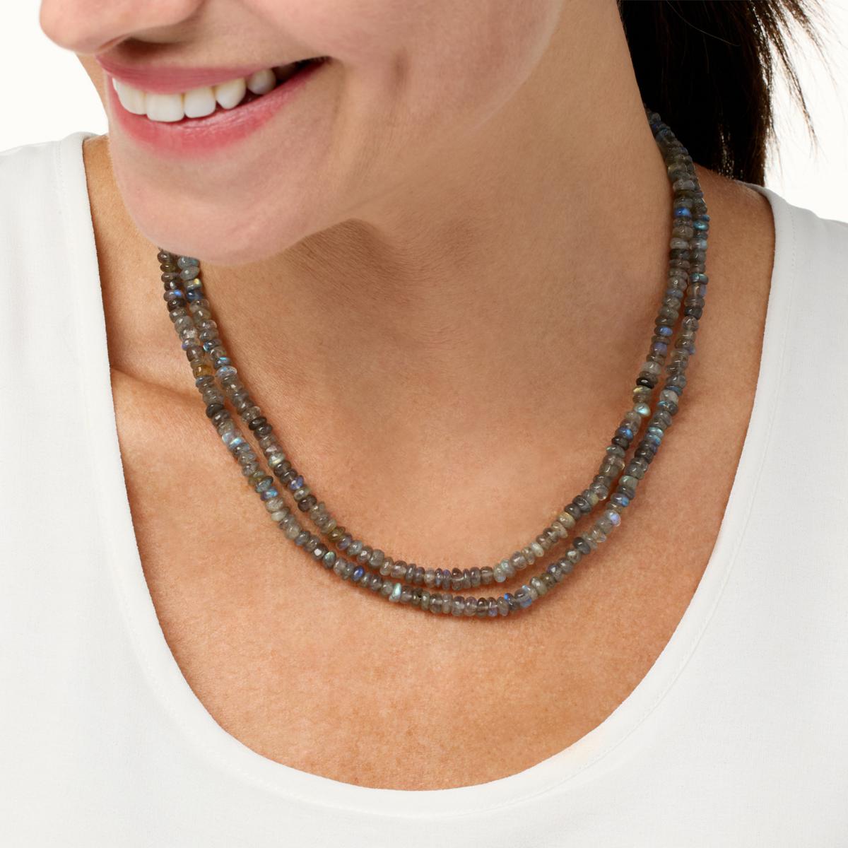 Labradorite hot sale beaded necklace