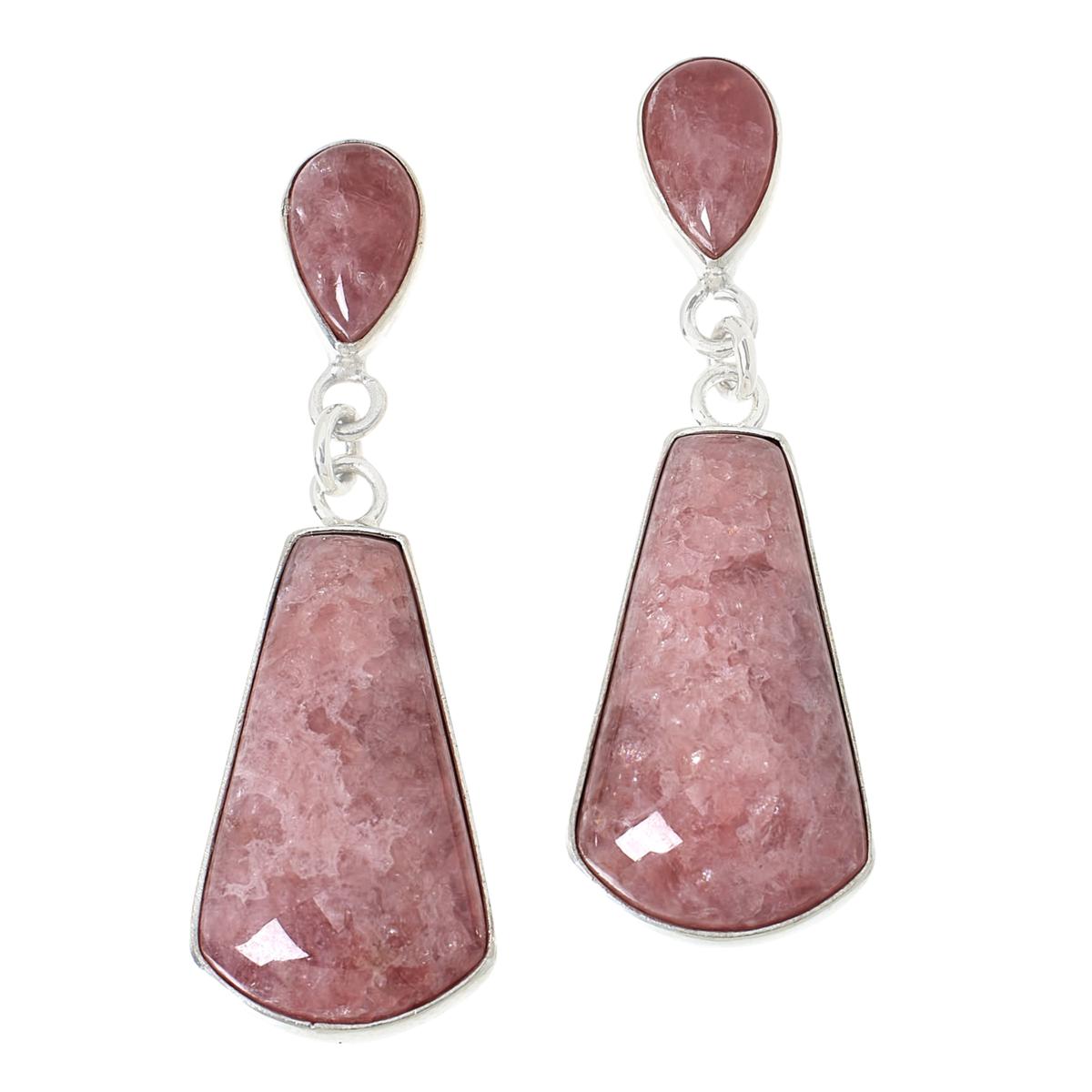 Tiny Rhodochrosite Earrings Sterling hotsell Silver Pear Shape Teardrop 261285