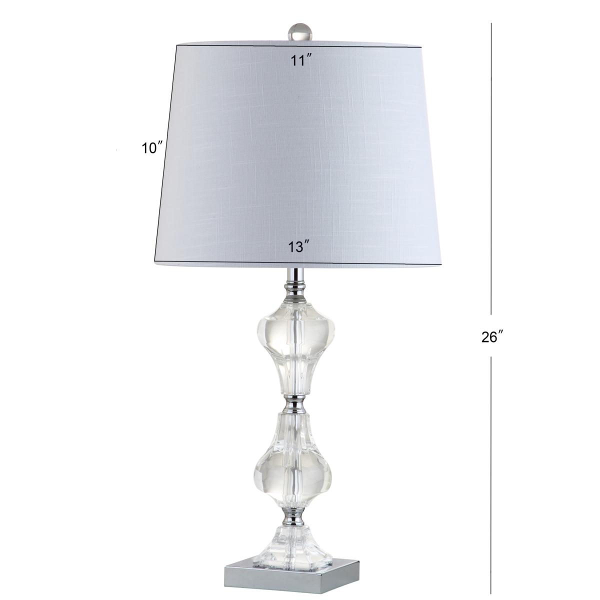 Hannah Chrome Crystal Table Lamp