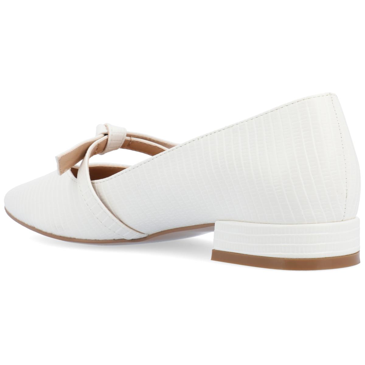 Wide width hot sale white flats