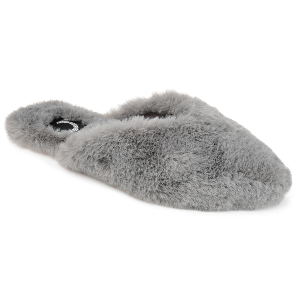 journee collection fur slippers