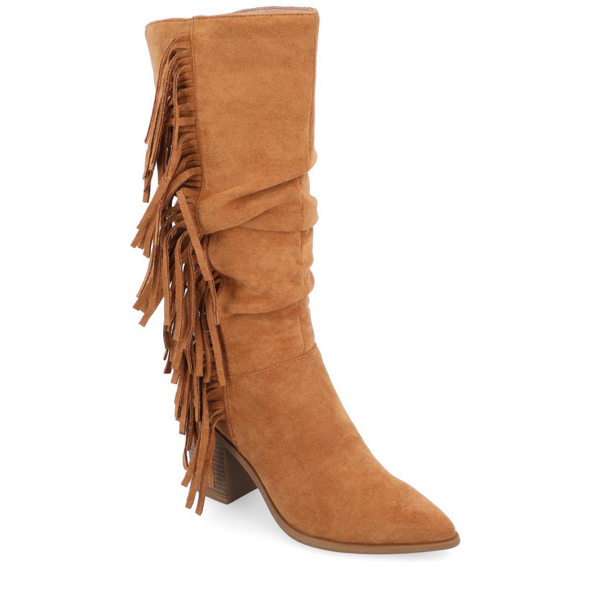 Journee collection fringe bootie sale