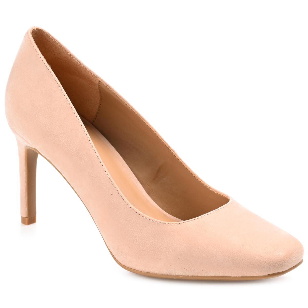 Mona - T Strap Block Heel Pumps