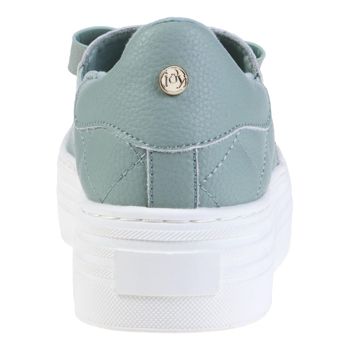 Joy Luxe Slip-On Genuine Leather Bow Sneaker with Orthotic Insole