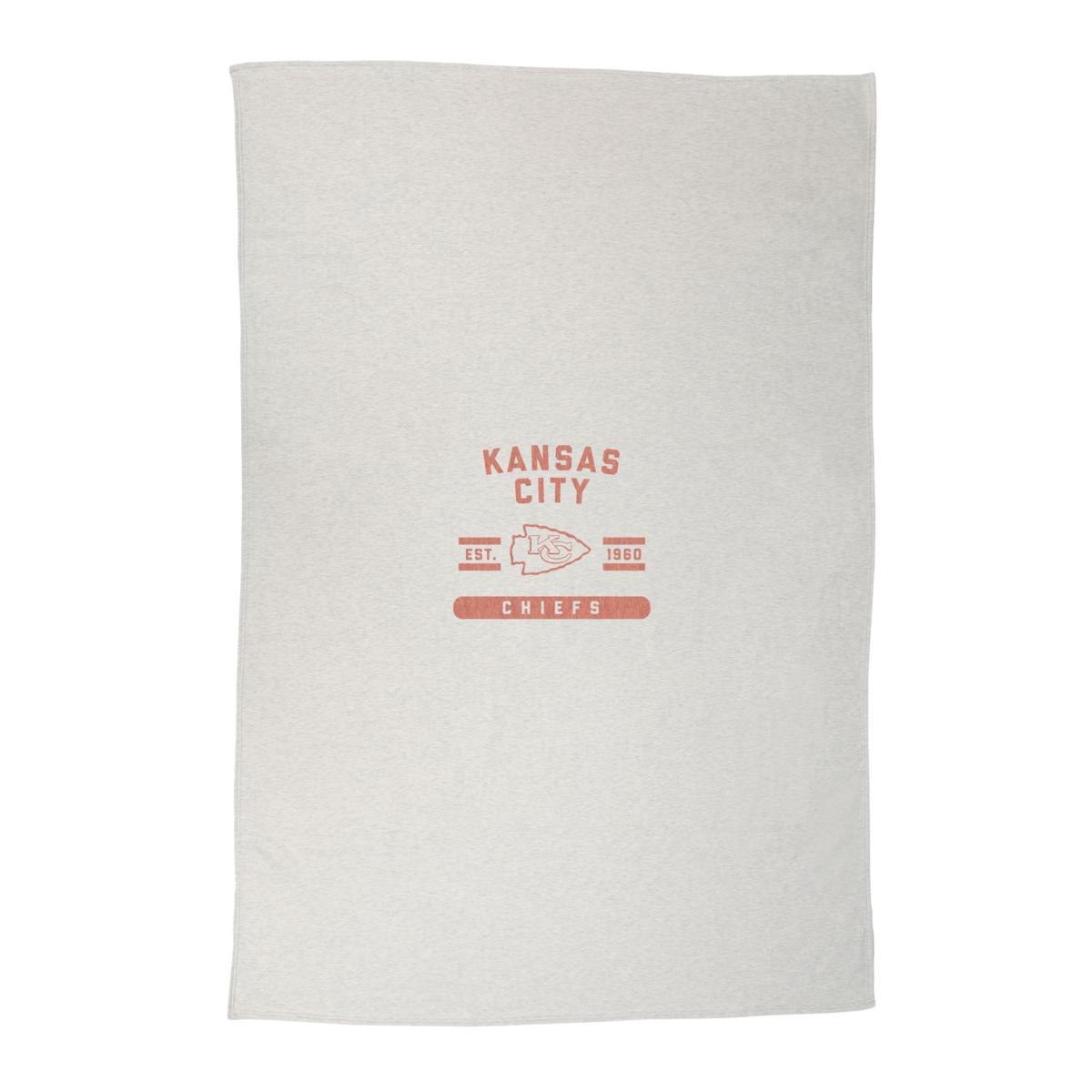 Kansas City Chiefs Oatmeal Sweatshirt Blanket