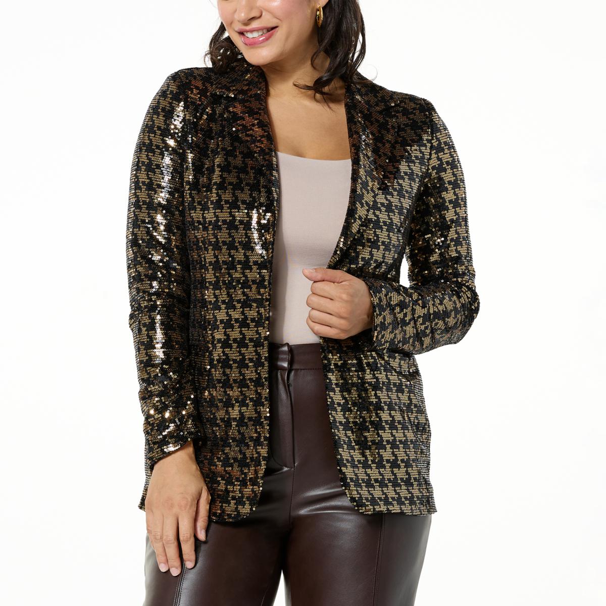 kathy ireland® Fashion 360 Carlyle Sequin Blazer - 20961891 | HSN