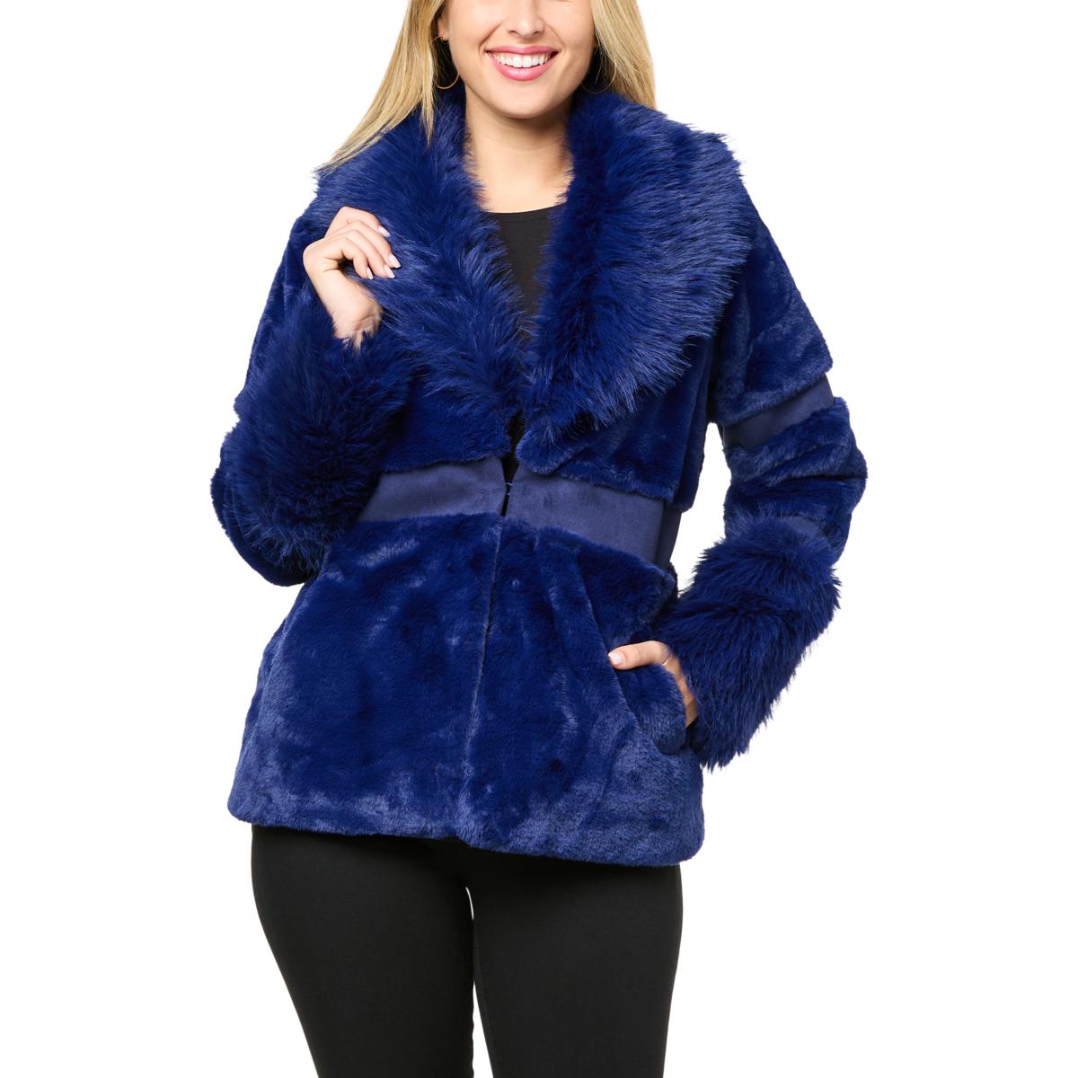 kathy ireland Fashion 360 Faux Fur Coat 20487407 HSN