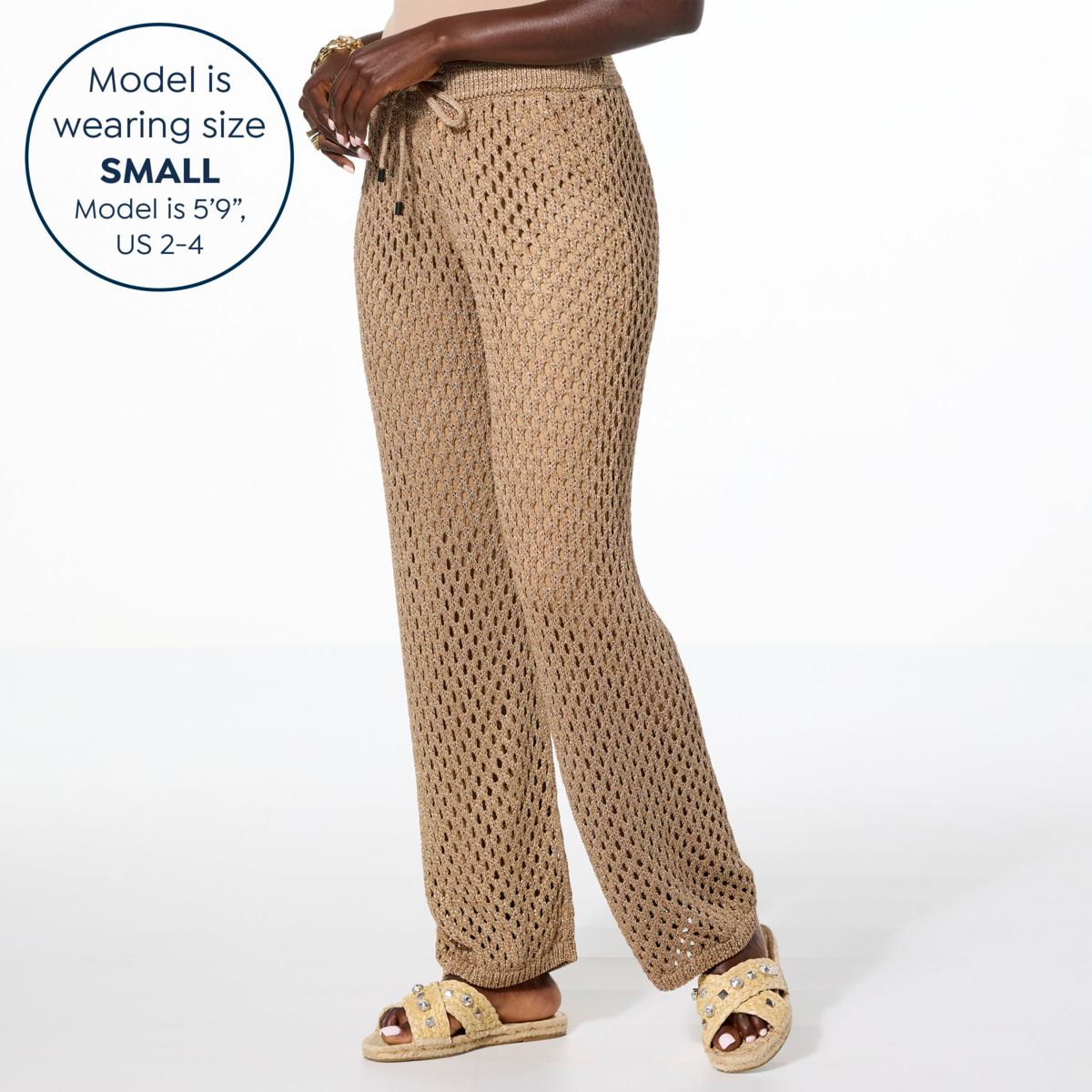 kathy ireland® Fashion 360 Mademoiselle Crochet Pant | HSN