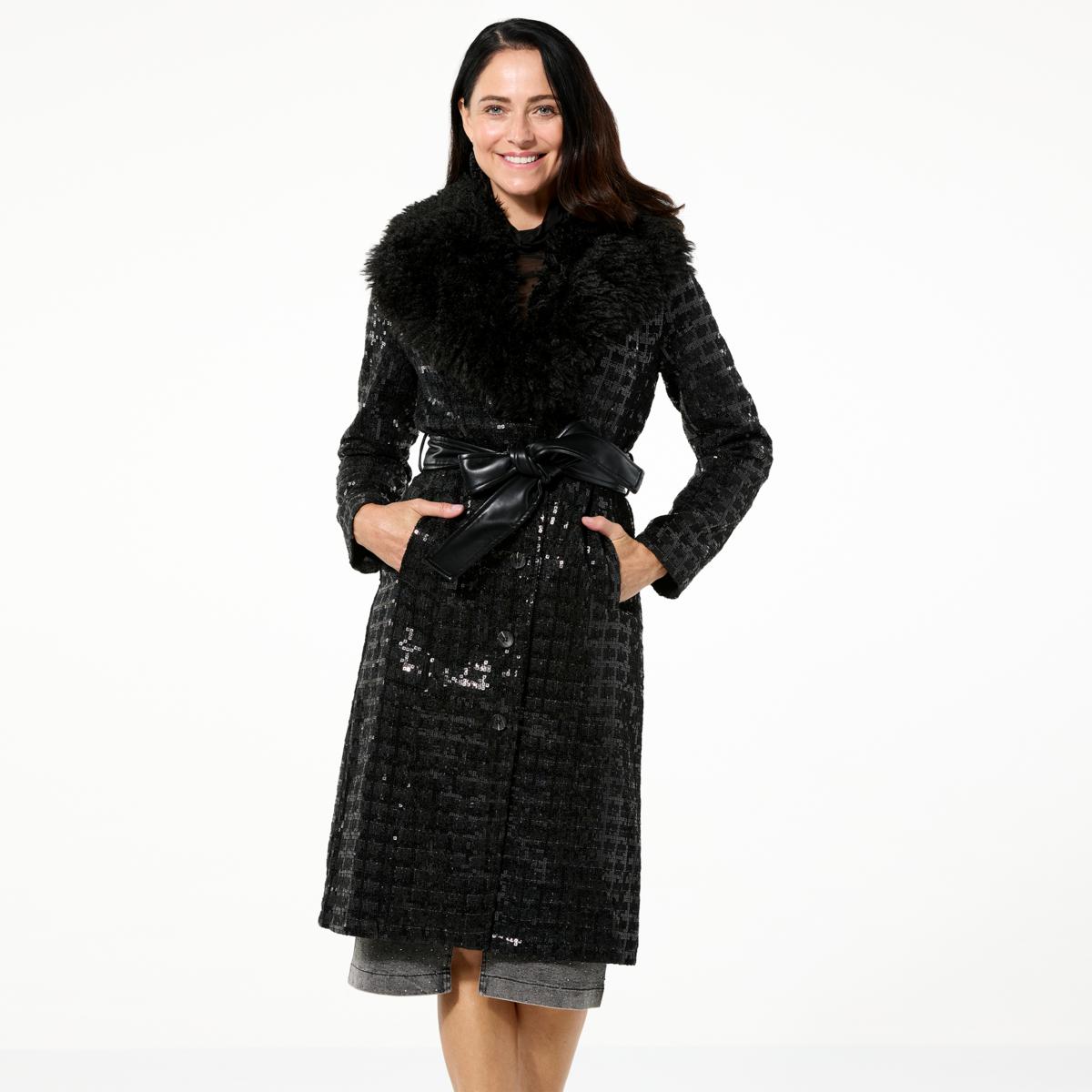 Hsn Duster Coat Ireland Kathy Ireland® Fashion 360 Memoirs Faux