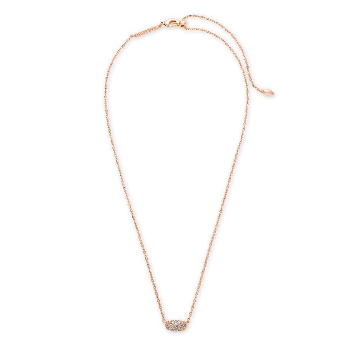 Kendra Scott Grayson Cubic Zirconia Hexagon Pavé Pendant Necklace