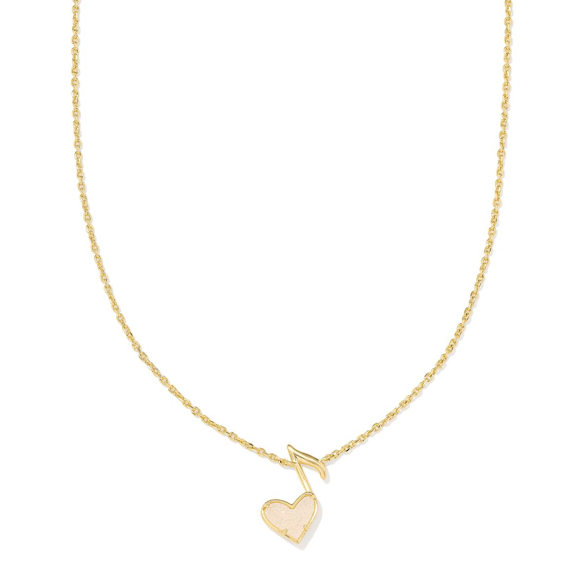 Kendra Scott x Dolly Parton Heart Music Note White Necklace | HSN