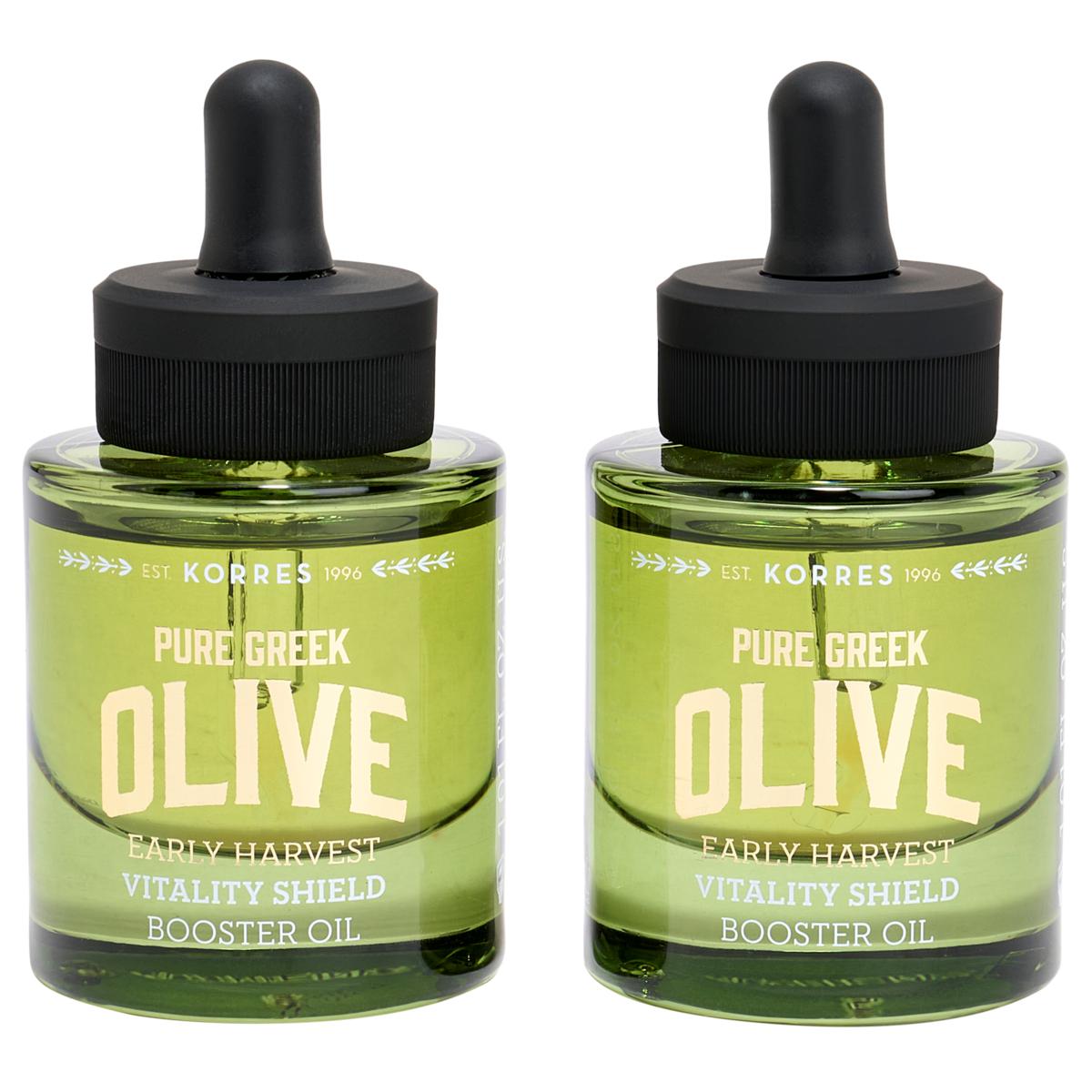 Korres 2-pack Olive Early Harvest Vitality Shield Booster Oil