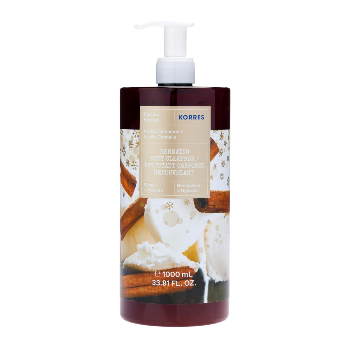 Korres Holiday 1Liter Vanilla Cinnamon Body Cleanser 9722020 HSN