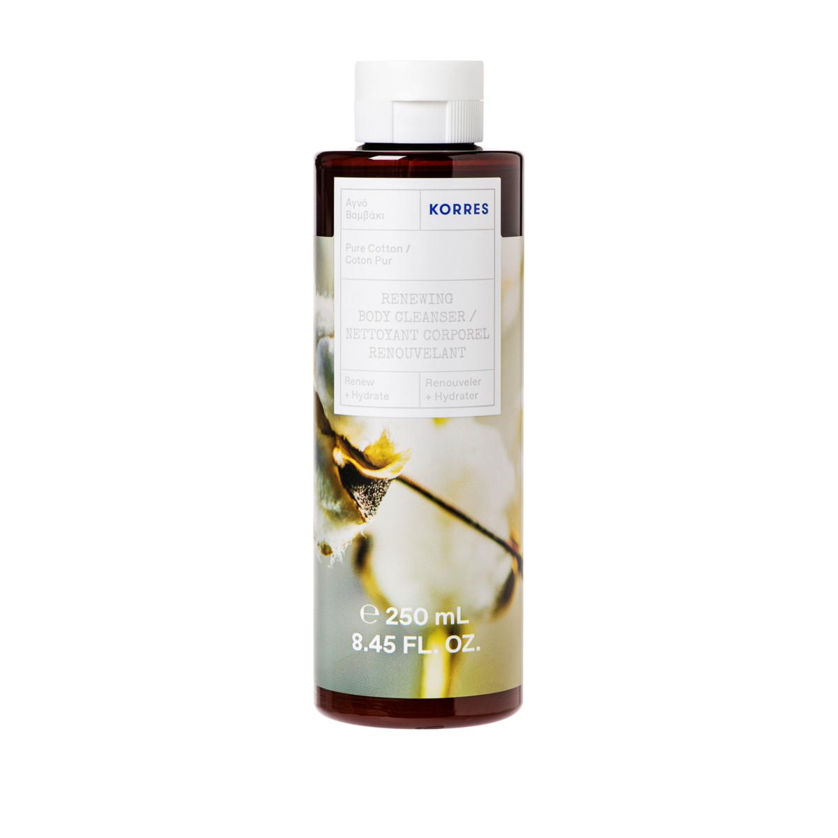 Korres Pure Cotton Renewing Body Cleanser 9605597 HSN