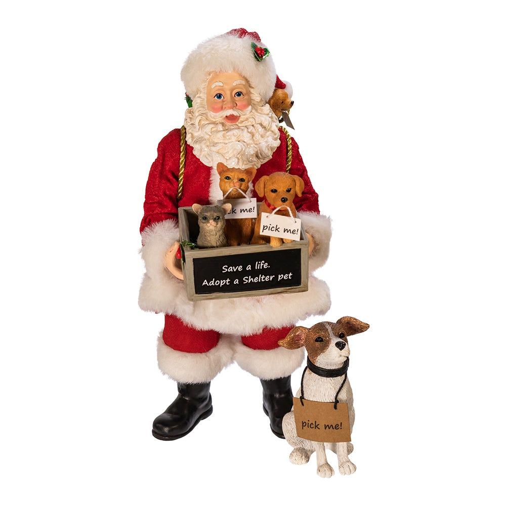 Superstar Santa Tree Kurt Adler Fabriche Christmas Beach Santa Margarita Beer Sand 10-Inch 2 Pc Set Santa Claus Figurines