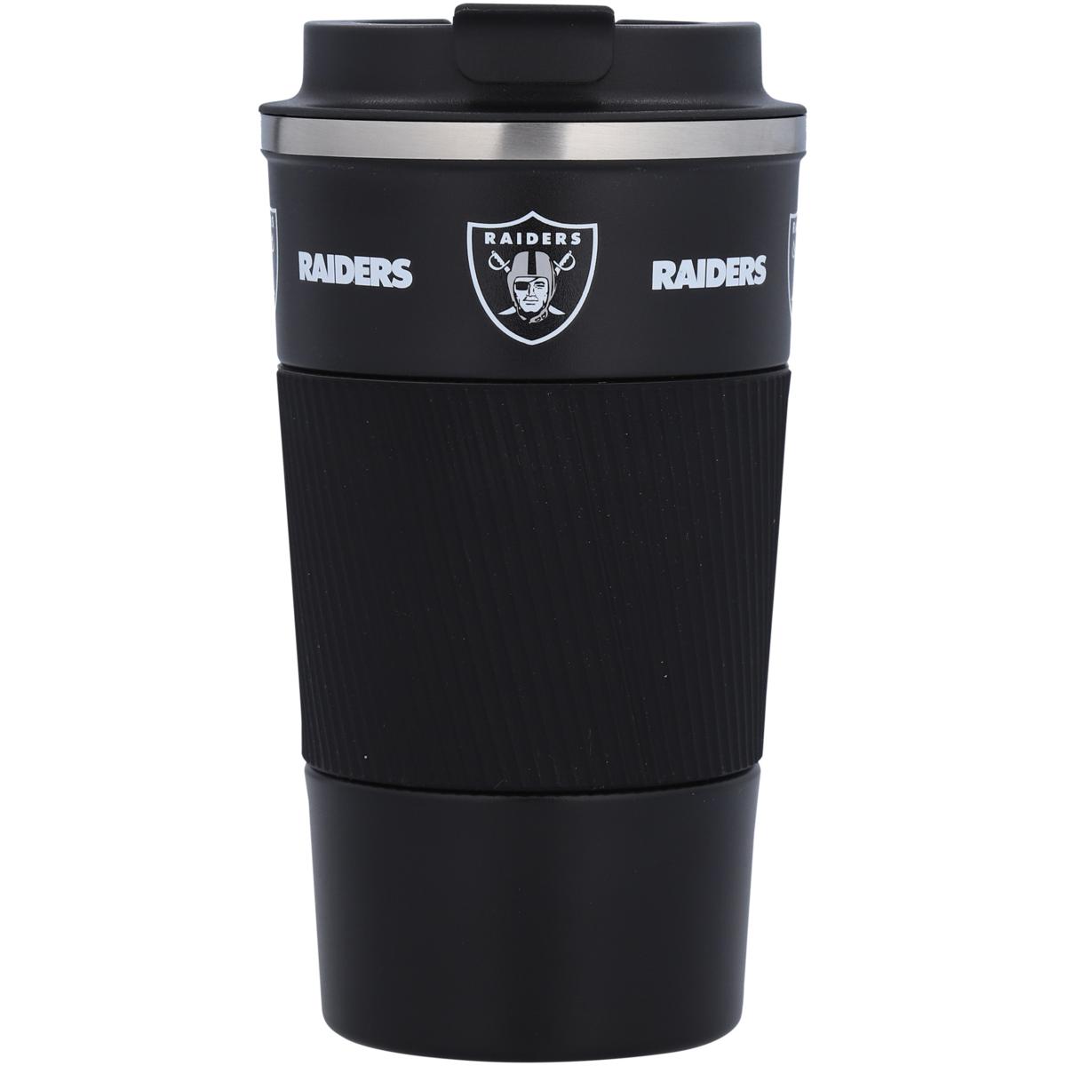 Las Vegas Raiders 18oz Coffee Tumbler with Silicone Grip