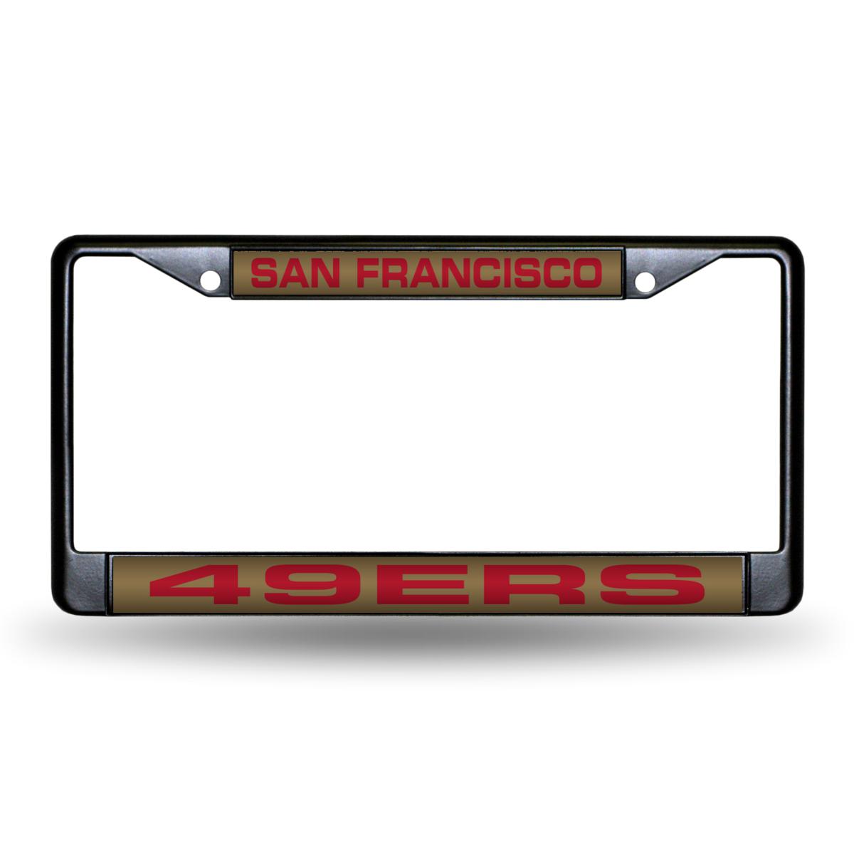 NFL San Francisco 49ers Laser Cut Metal Sign,Black