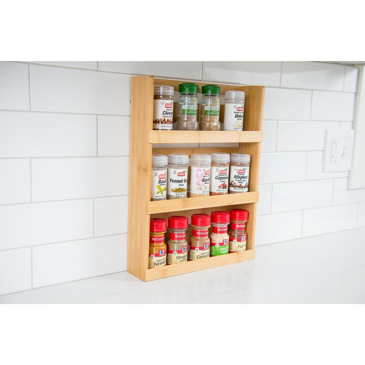 Lipper Bamboo 3-Tier Spice Rack 23066862 HSN