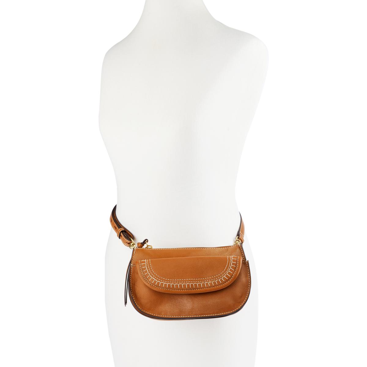 Lucky Brand Kiah Leather Convertible Belt Bag Crossbody