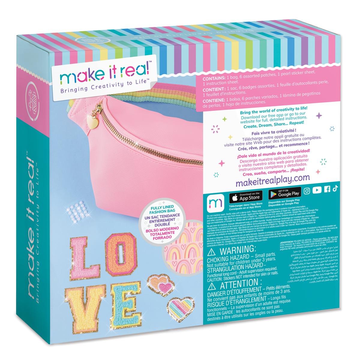 Make It Real 9-pc. Fashion Bum Bag with Patches | HSN