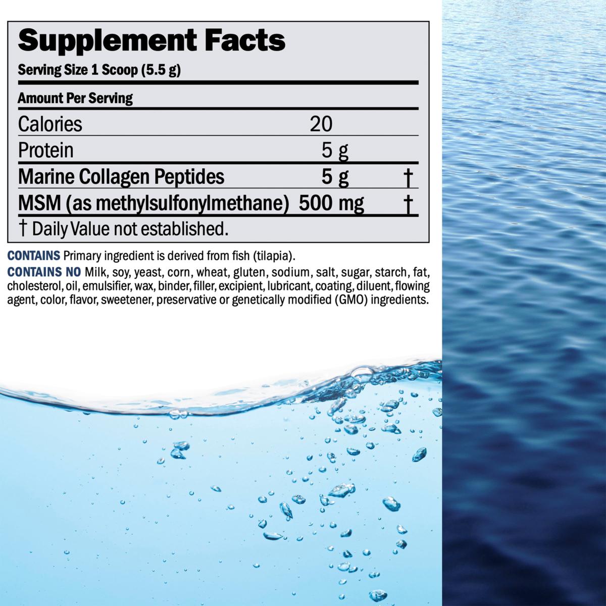 Andrew Lessman Marine Collagen Peptides with MSM - 60 Servings | HSN