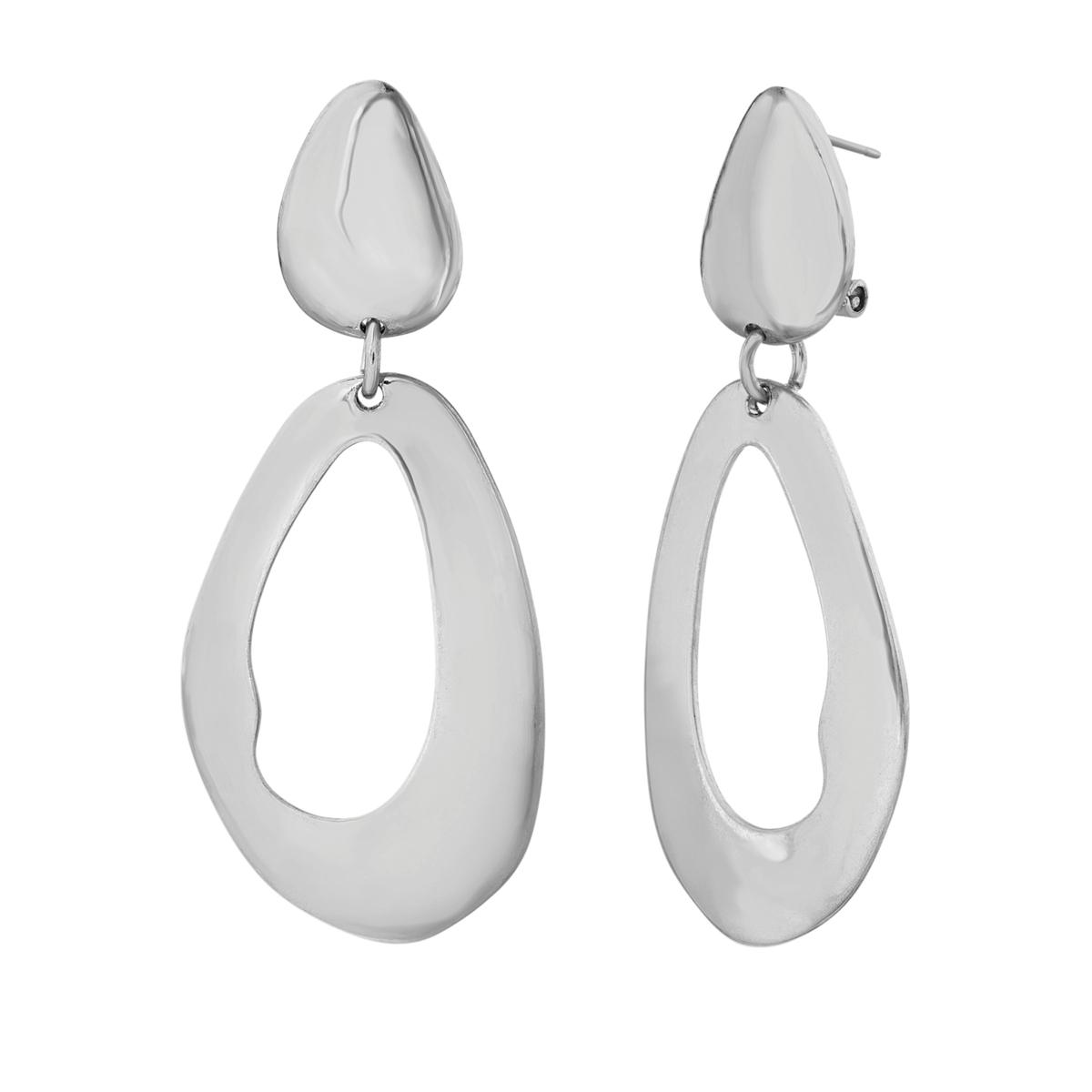 MarlaWynne Freeform Oval Cutout Drop Earrings