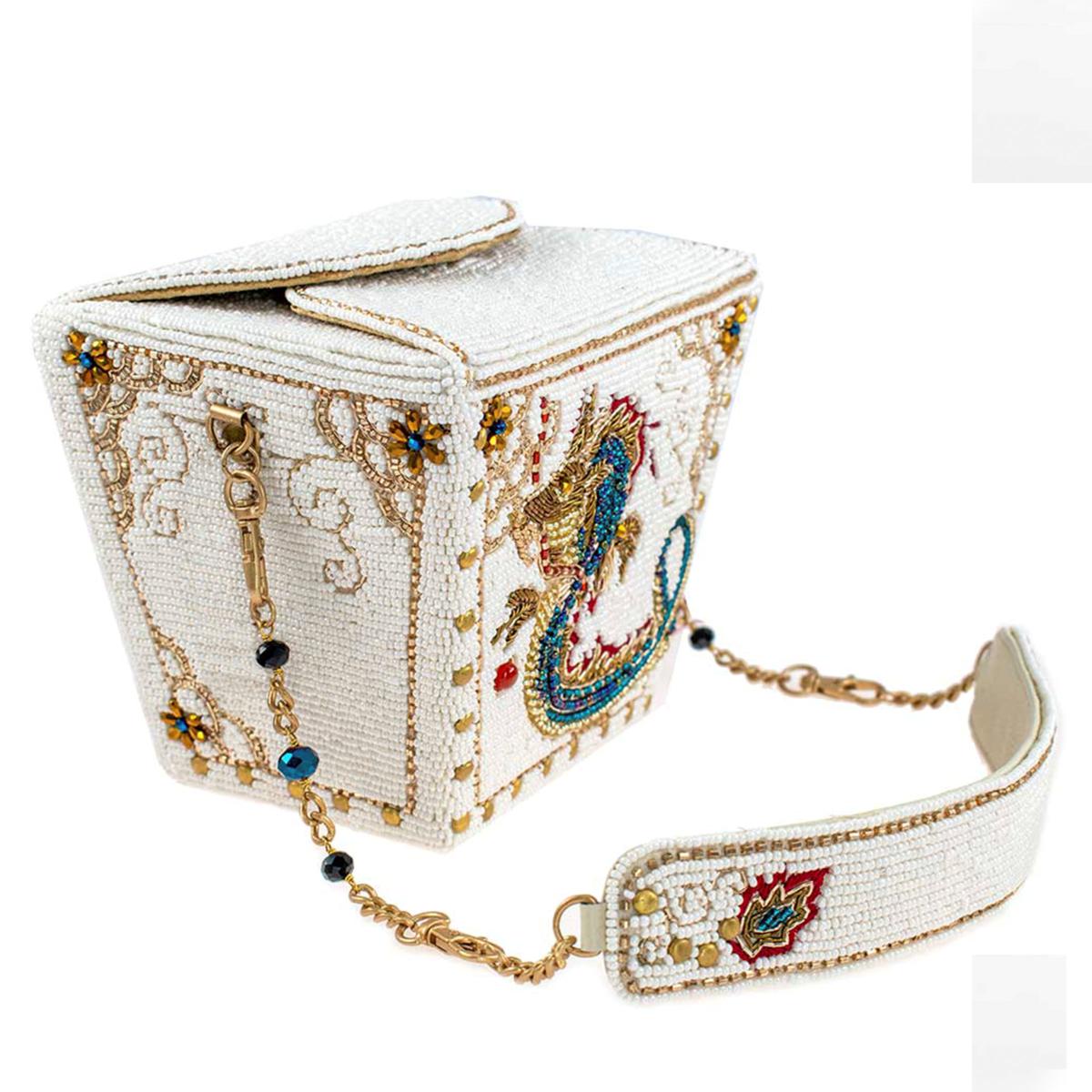 希少　MARY FRANCES メリーフランシス がま口 ハンドバッグ　ビーズ Mary Frances Hand-Beaded Novelty Handbag | HSN