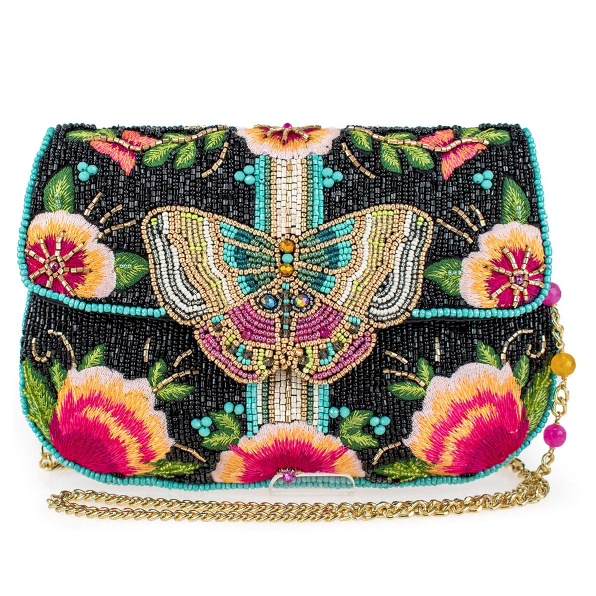 Mary Frances パブリーミニクロスポディクラッチ Mary Frances Handbag Hand-Beaded Crossbody/Clutch - 23347320