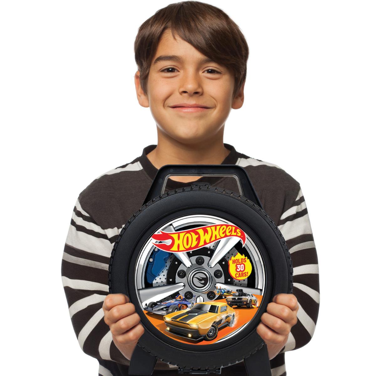 Mattel: Hot Wheels 30 Car Case - Wheel-Shaped Storage Accessory | HSN