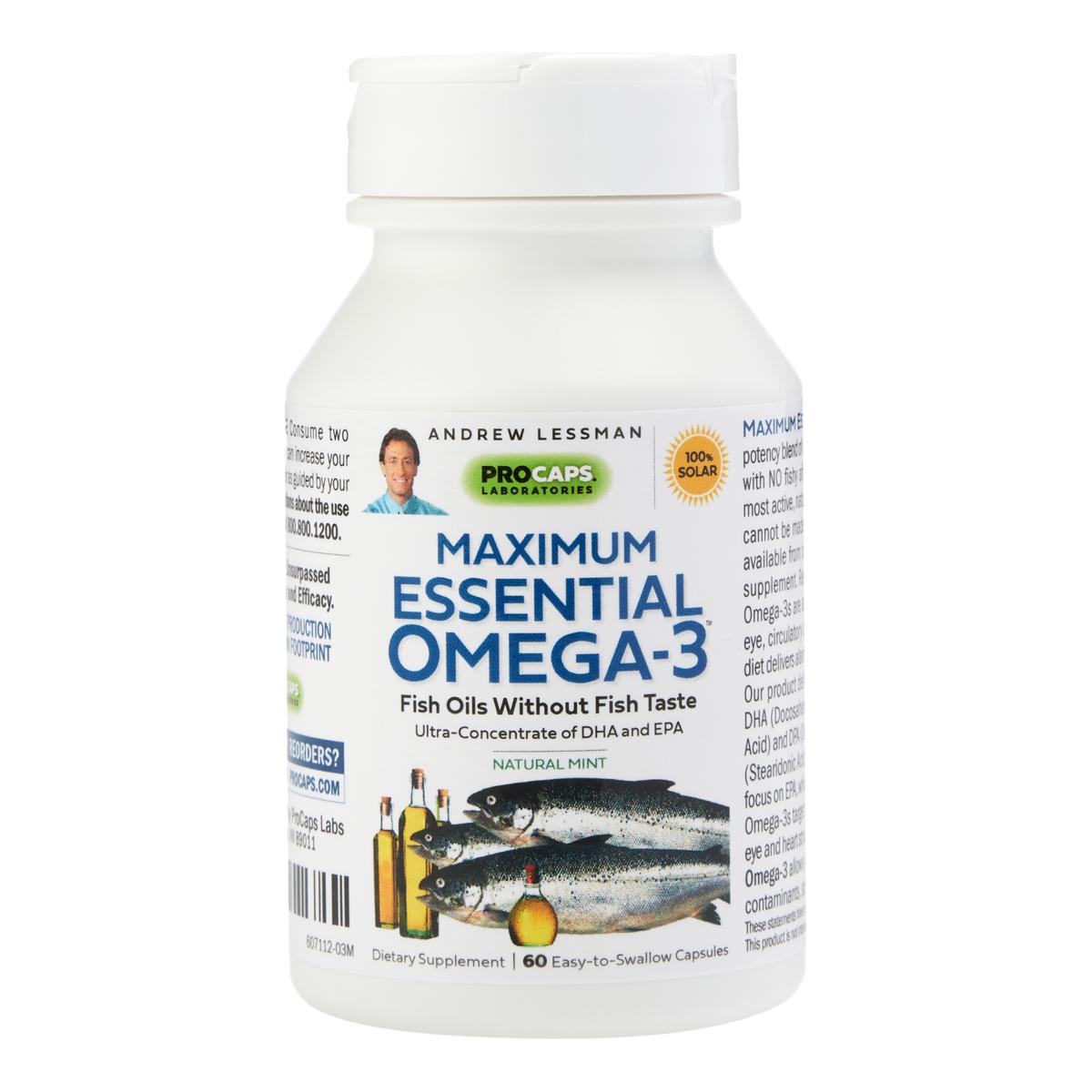 Maximum Essential Omega 3 Mint 60 Capsules HSN