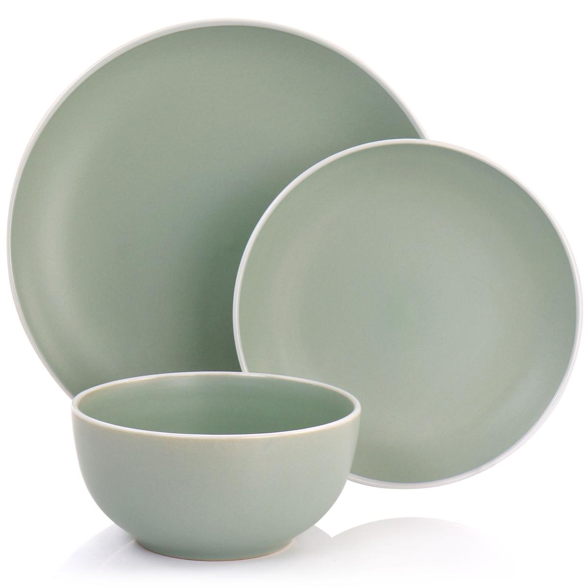 MASON CASH 40oz 2pk Earthenware Mixing Bowls Green