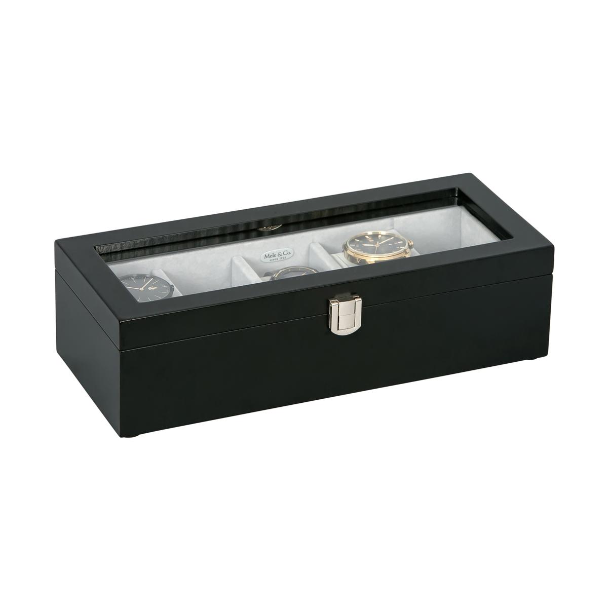 Watch box discount with glass top