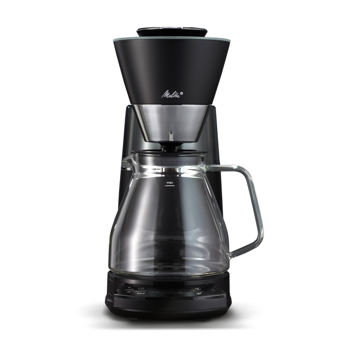 Melitta 12-Cup Luxe Drip Coffee Maker with Revolving Dashboard Matte Black  | HSN