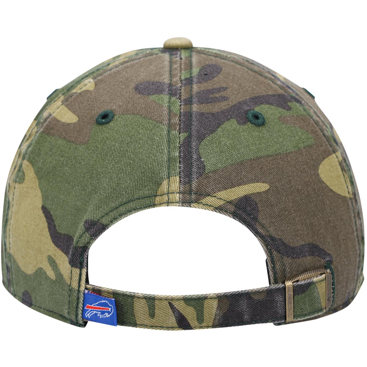 Men's '47 Camo Buffalo Bills Woodland Clean Up Adjustable Hat